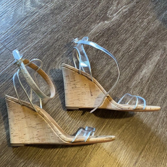 Aquazzura Clear PVC and Cork Wedge Sandal - Picture 5 of 5
